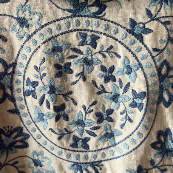 J Jill 100% Linen Floral Embroidered Jacket / Blazer.  Size Petite Small. - Picture 11 of 15